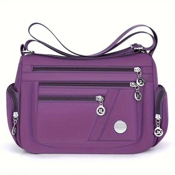 Handbags - Purple Nylon Purse